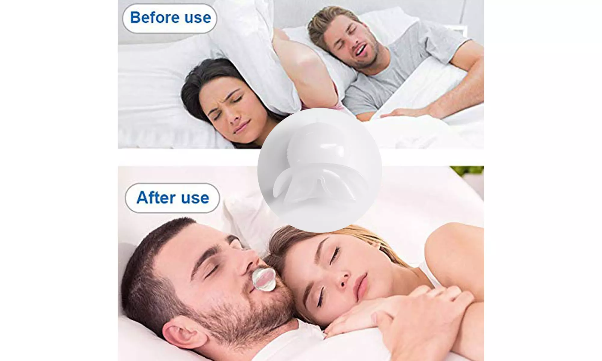 Anti Snoring Tongue Device Sleep Apnea Aid Night Stop Snore Sleeve(1- 2pcs)