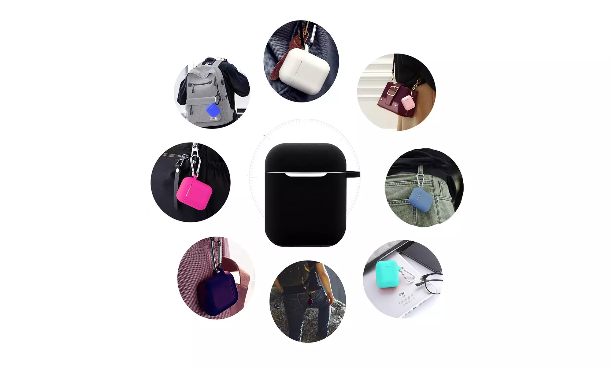 AirPods Silicone Case Cover Protective Skin for Apple Airpod Charging Case