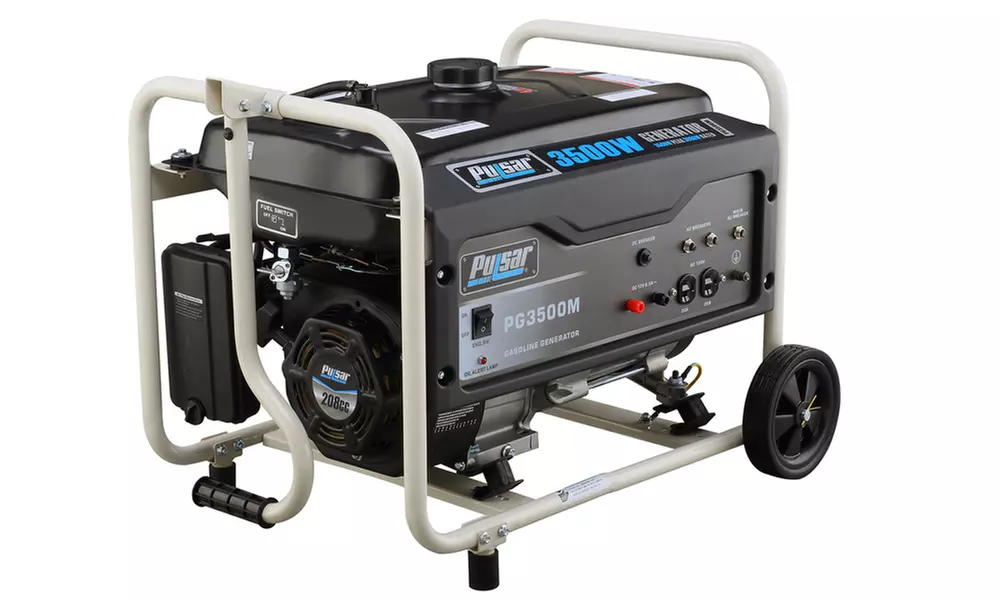 Pulsar 1,200W 2-Stroke or 3,500W Gasoline-Powered Portable Generator - Second Medium