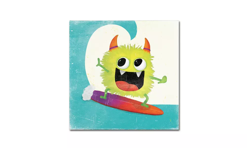 Sarah Adams 'Xtreme Monsters III' Canvas Art - Primary Image