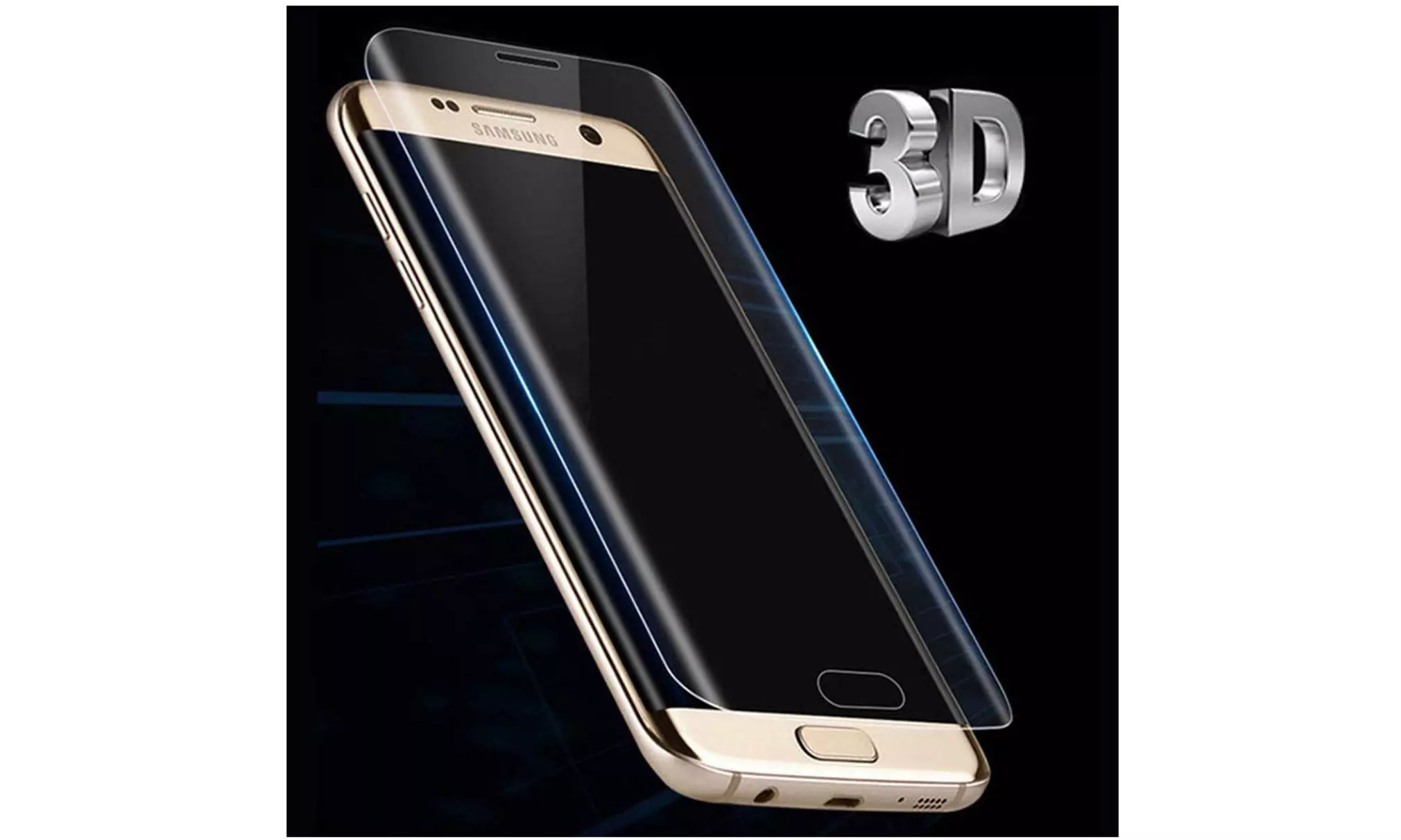 Galaxy S10 Plus S10e S9plus S7 Edge S6 S8 Note 8 9 3D Curved Screen Protector - Primary Image