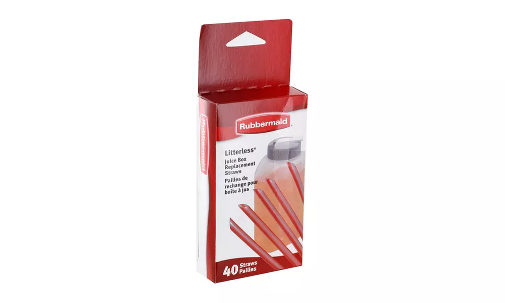 Rubbermaid Litterless Juice Box Replacement Straws (40 pack) - Second Medium
