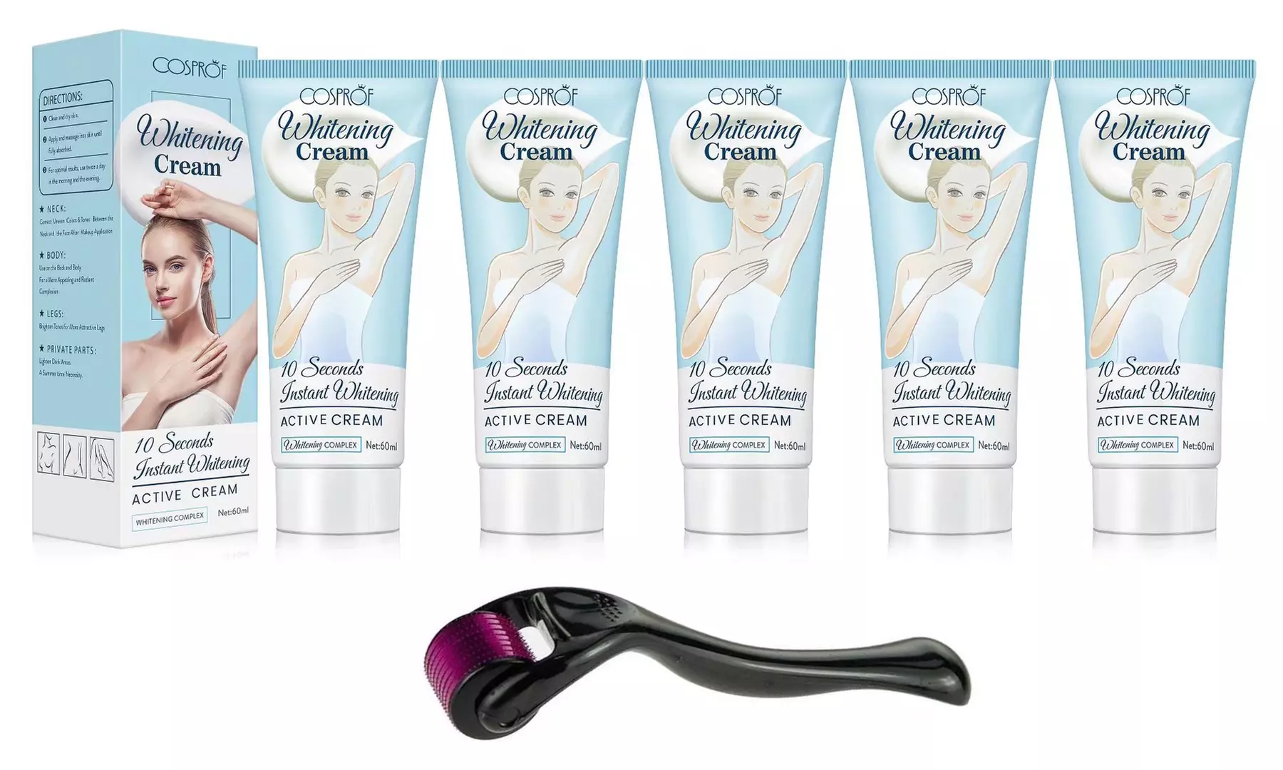 Microneedle Derma Roller Underarm Cream Whitening Cream Dark Spot Cream - Primary Image