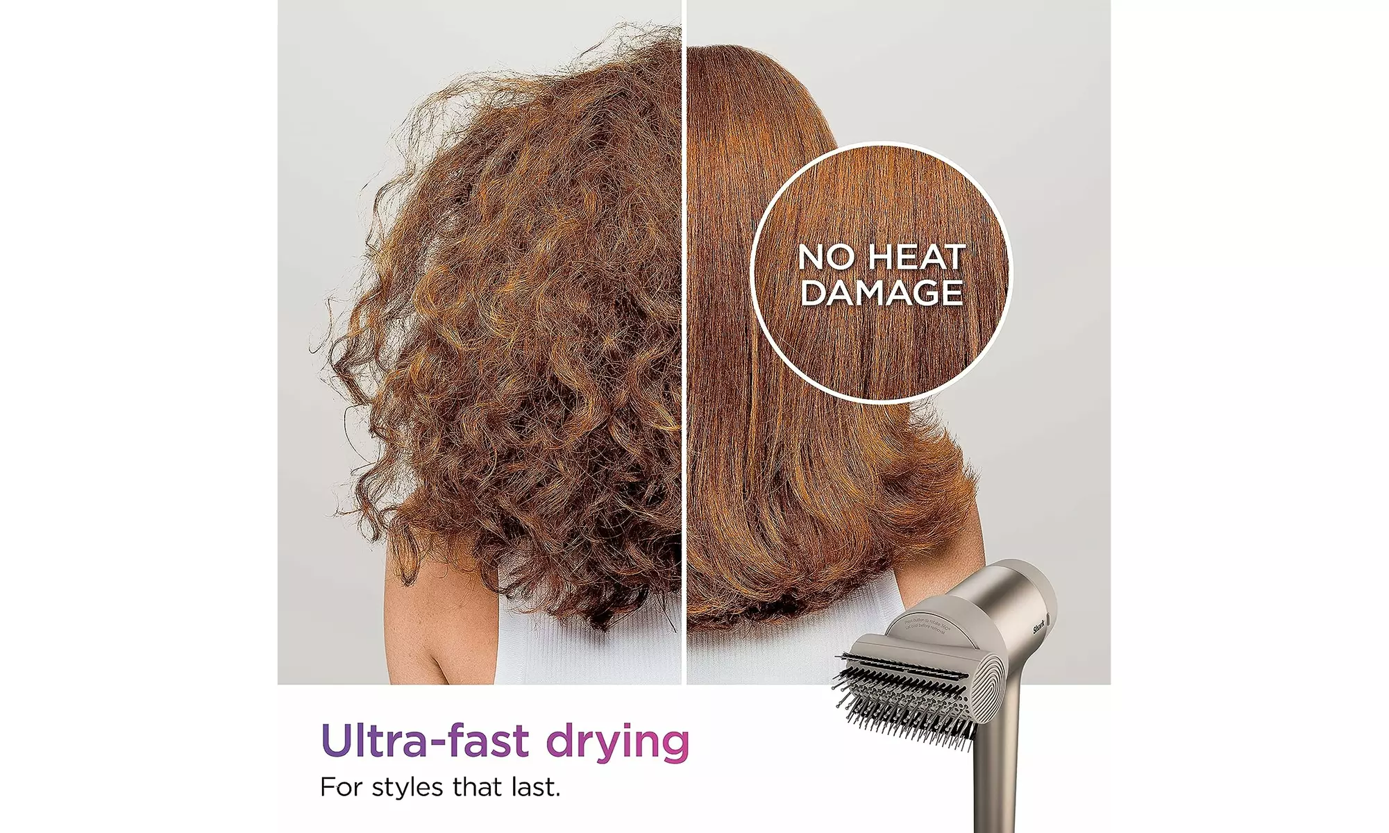  Shark HD101 HyperAIR Fast-Drying Hair Blow Dryer Stone- Renewed