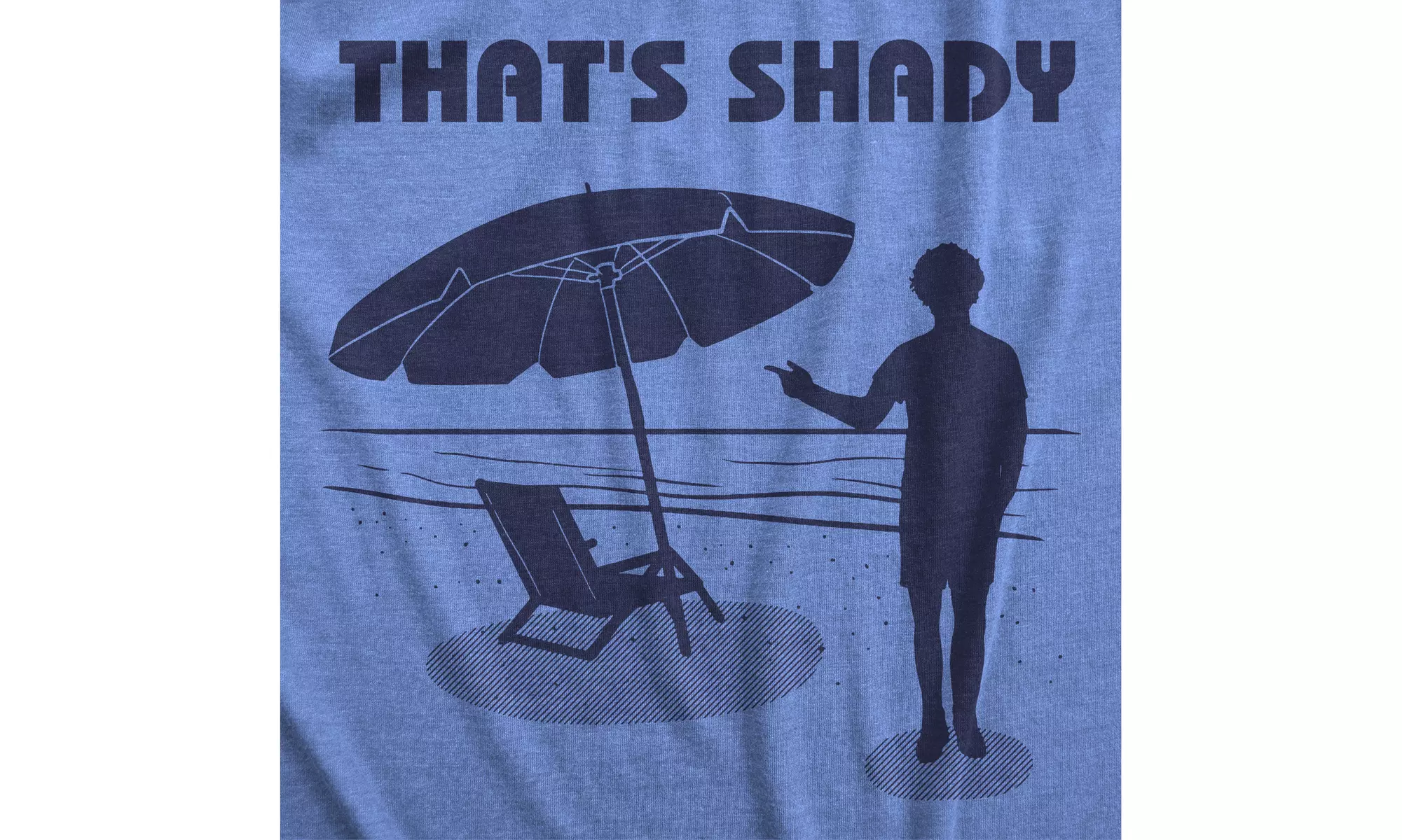 Mens Thats Shady T shirt Funny Beach Vacation Sarcastic Hilarious Graphic Tee - Second Medium