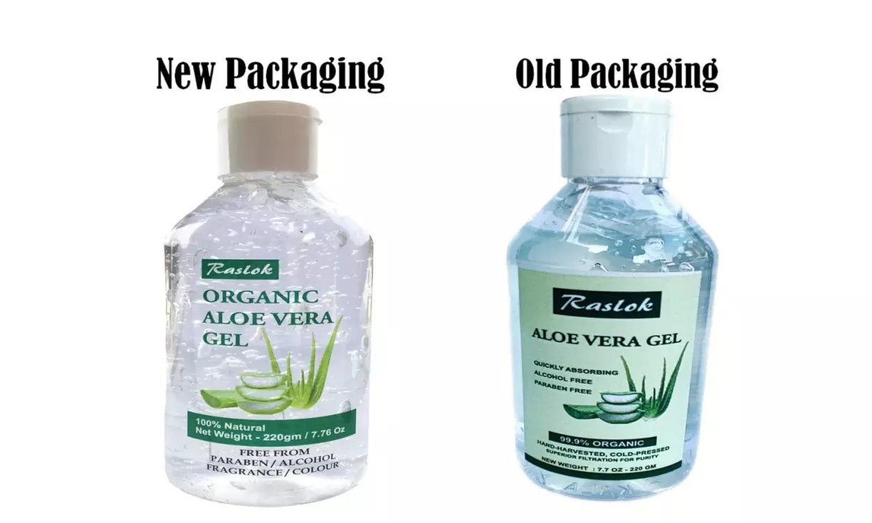 Raslok Aloe Vera Gel 100% Pure Natural Organic Aloe Gel For Moisturizing Face  - Second Medium
