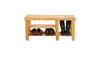 Bamboo  Shoe Rack Bench Shoe Organizer