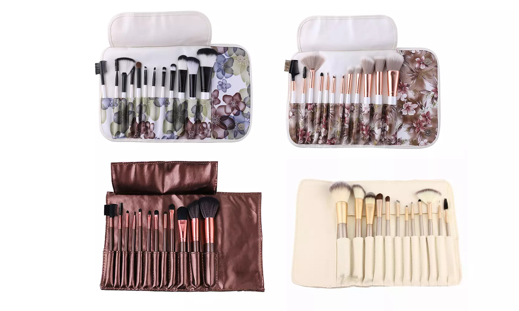Professional Makeup Brush Set with Carrying Pouch (13-Piece) - Primary Image