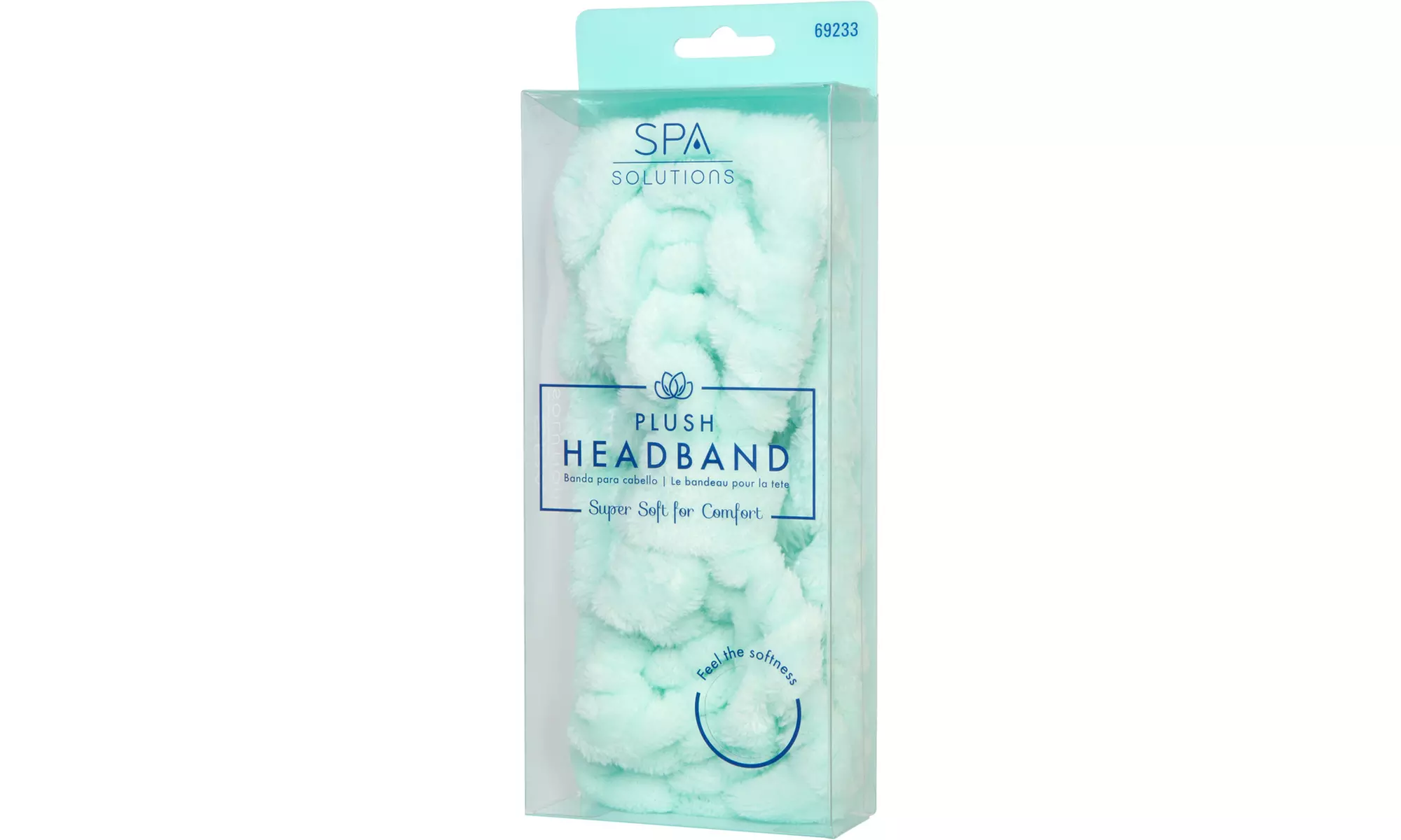 Spa Solutions Super Soft Plush Head Band, Mint Color - Primary Image