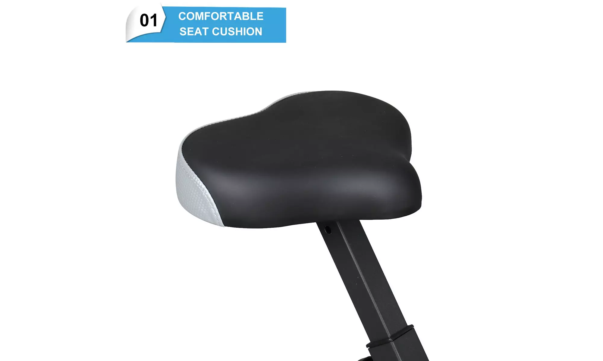 Folding Upright Exercise Bike, with Adjustable Resistance - Primary Image