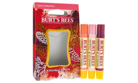 Burts Bees Kissable Color Cool Collection Multi-color 3 x 0.09 oz in Pink