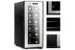 12 Bottle Thermoelectric Wine Cooler Freestanding Temperature Display Glass Door - Second Medium