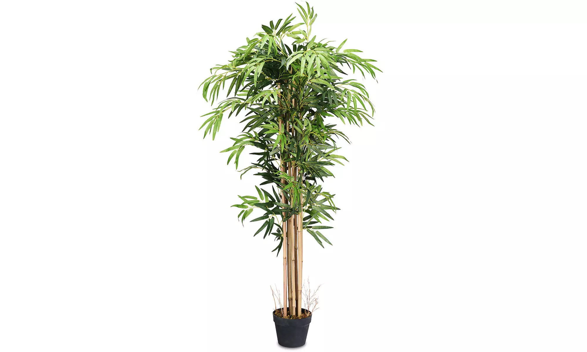 5-Feet Artificial Bamboo Silk Tree Green Indoor-Outdoor Home Decorative Planter - Primary Image