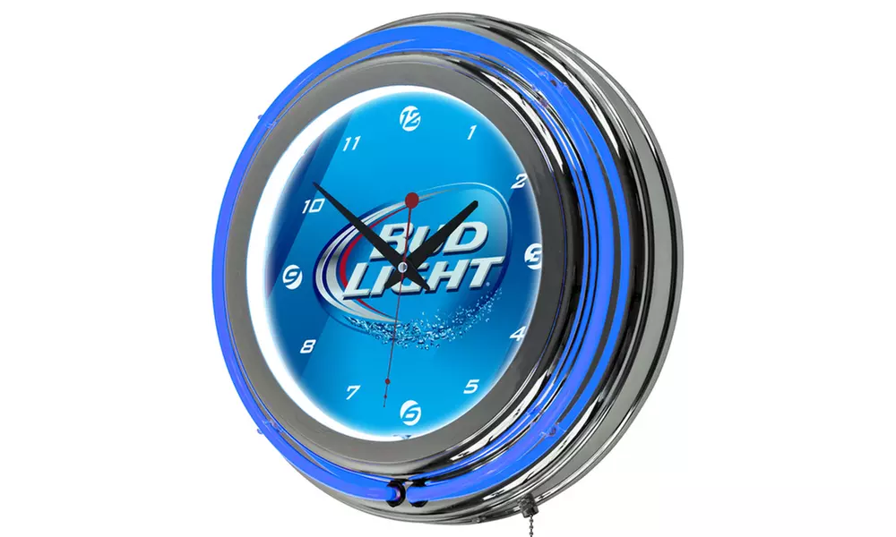 Bud Light 14 Inch Neon Wall C... | Groupon Goods