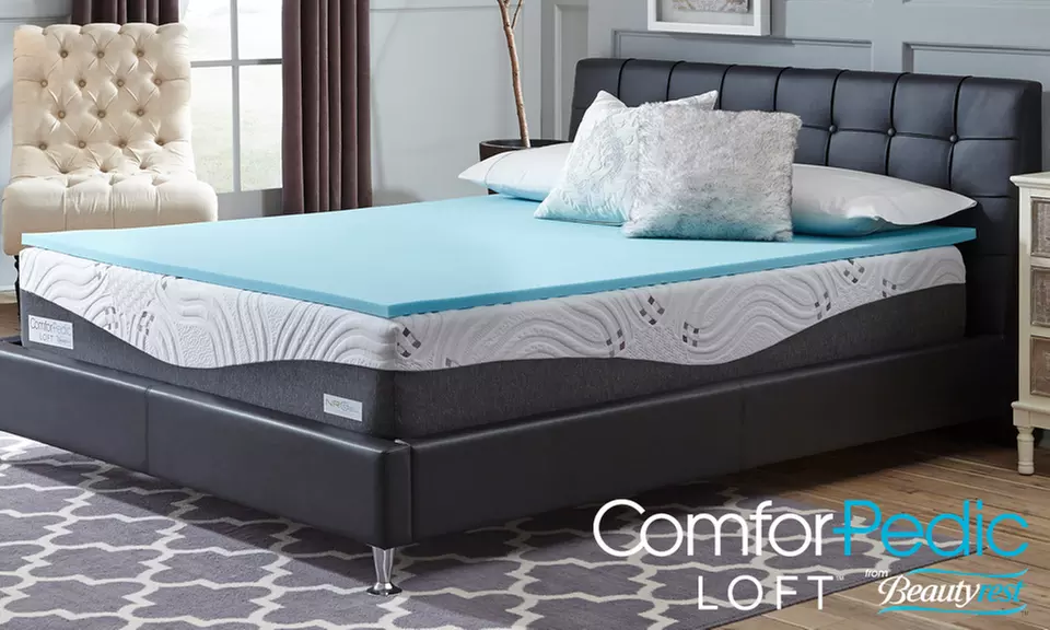 ComforPedic Loft from Beautyrest 1'' Gel Memory Foam Mattress Topper - Primary Image