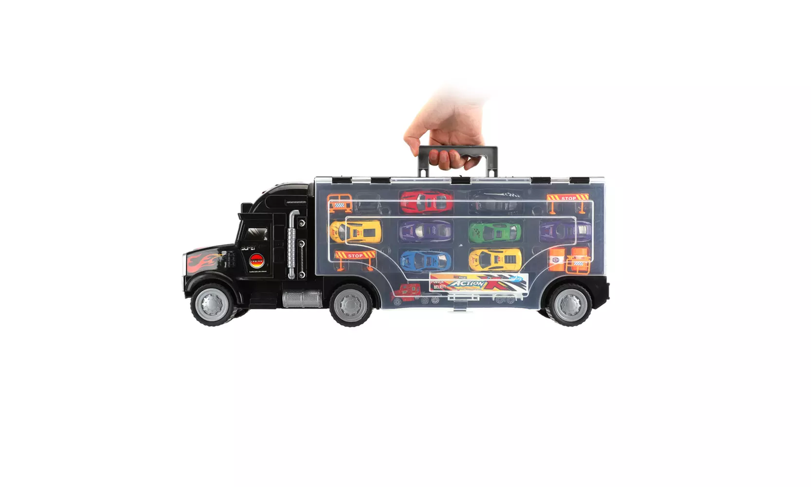 2-Sided Transport Car Carrier Semi Truck Toy - Primary Image