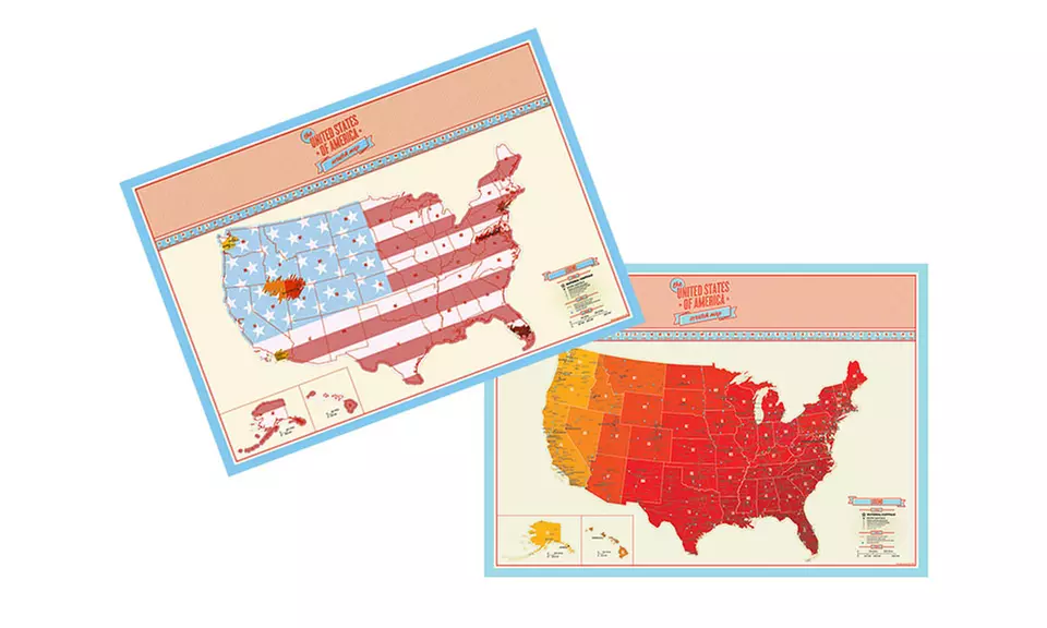 Scratch Off USA Map - Primary Image