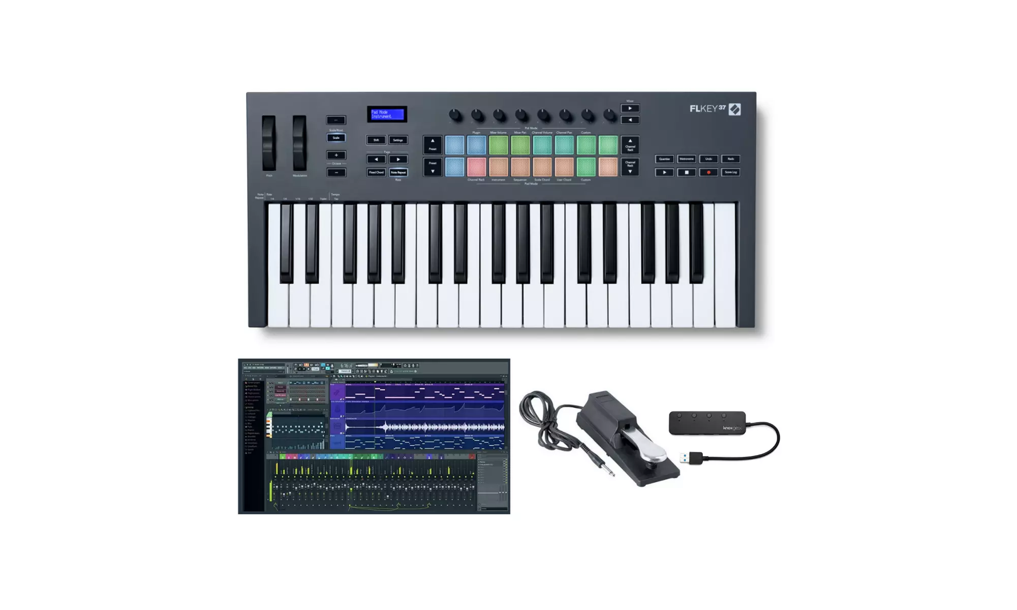 Novation FLkey 37 37-Key MIDI Keyboard Controller with FL Studio Software Bundle - Primary Image