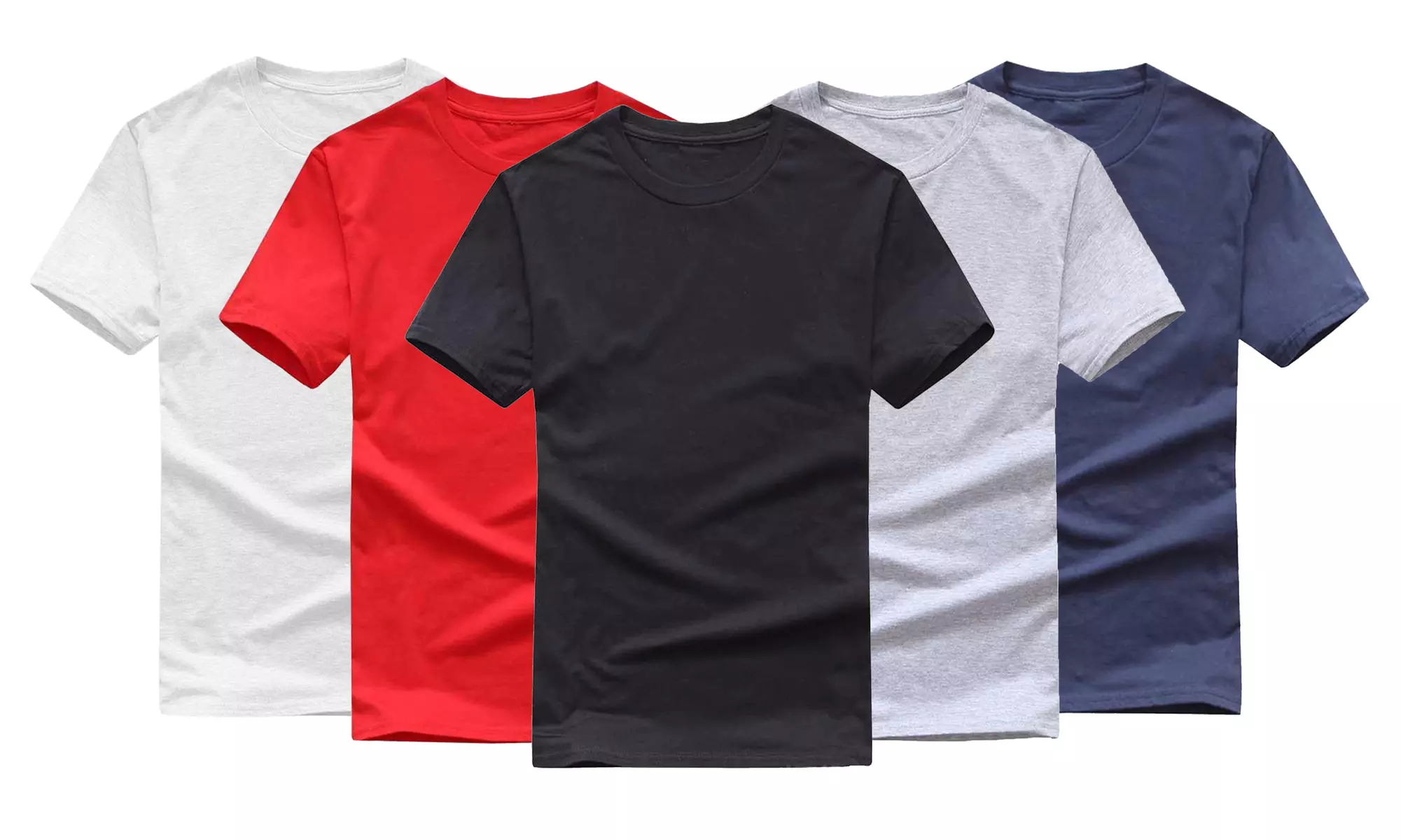 3-Pack Men's Premium Soft Cotton Blend Crew Neck Undershirts (Sizes, M-2XL) - Primary Image