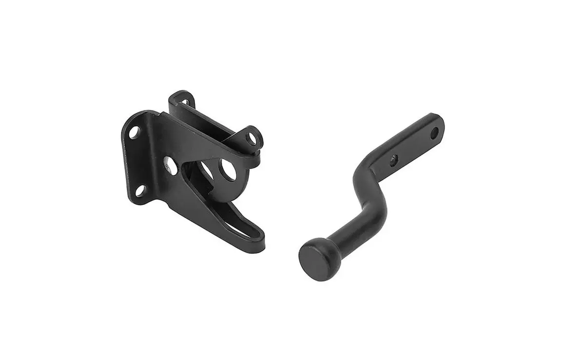 National Hardware N109-020 Automatic Gate Latch, Matte Black - Primary Image