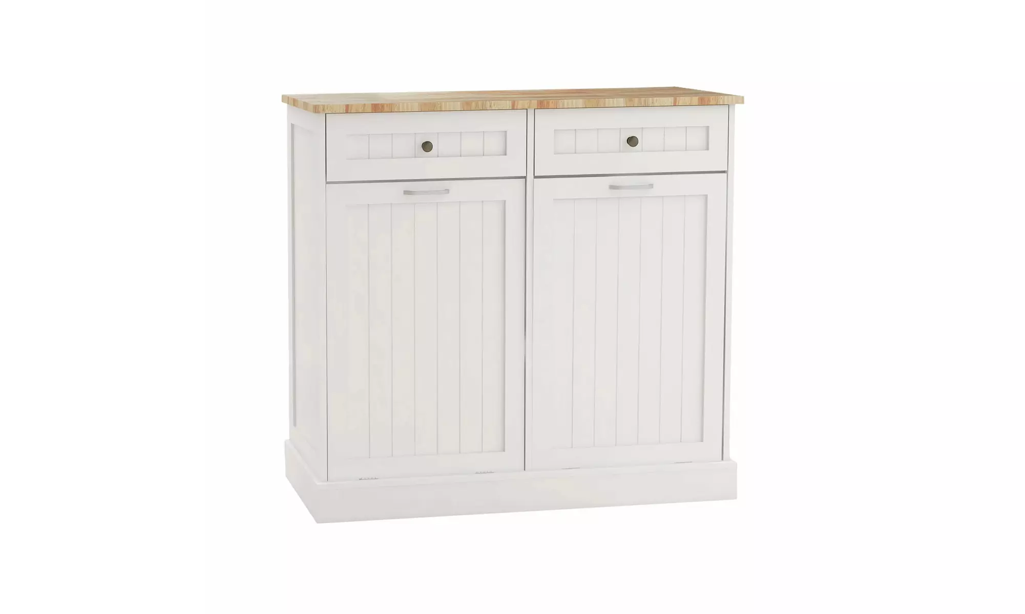 Two Drawers and Two-Compartment Tilt-Out Trash Cabinet Kitchen Trash Cabinet - Primary Image