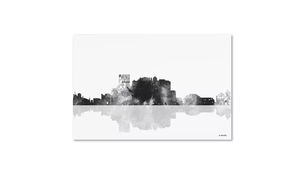 Marlene Watson 'El Paso Mexico Skyline BG-1' Canvas Art - Primary Image