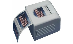 Stamp Dispenser for Home or Office with a Roll of 100 Stamps