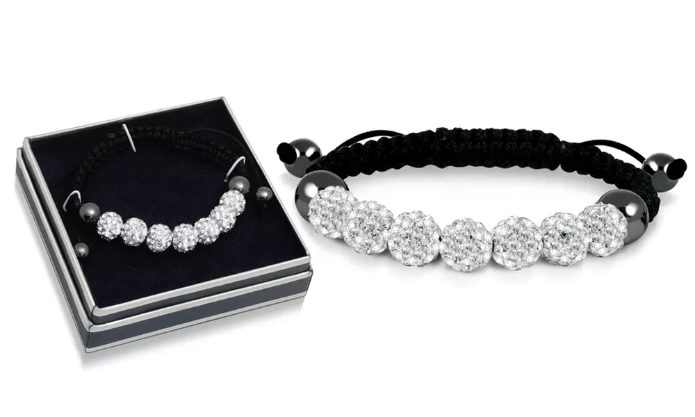 Adjustable Crystal Filled Bracelet With a Gift Box By Sophia Lee - Primary Image