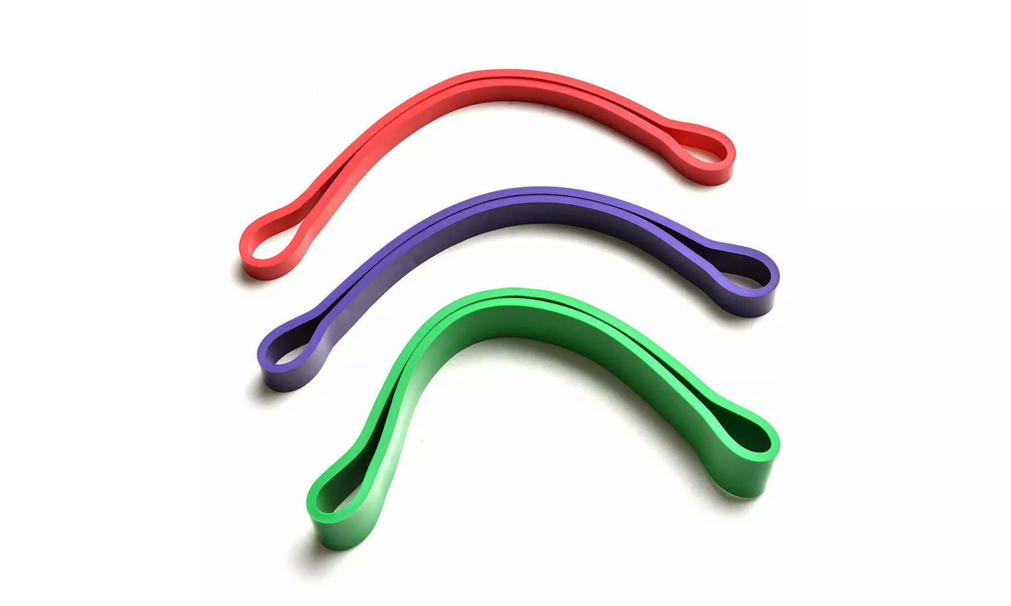 Set of 3 Heavy Duty Resistance Band Loop Exercise Yoga Workout Power Gym Fitness - Primary Image