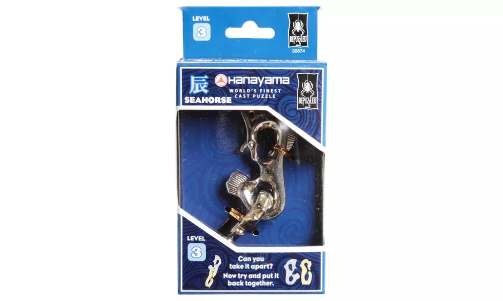 Hanayama Level 3 Cast Puzzle - Seahorse - Primary Image