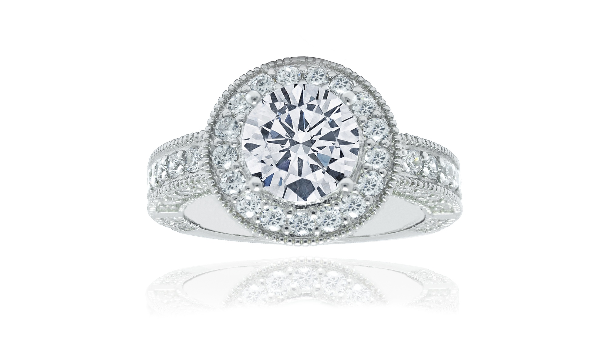 7.50 CTTW Luxury Halo Engagement Ring