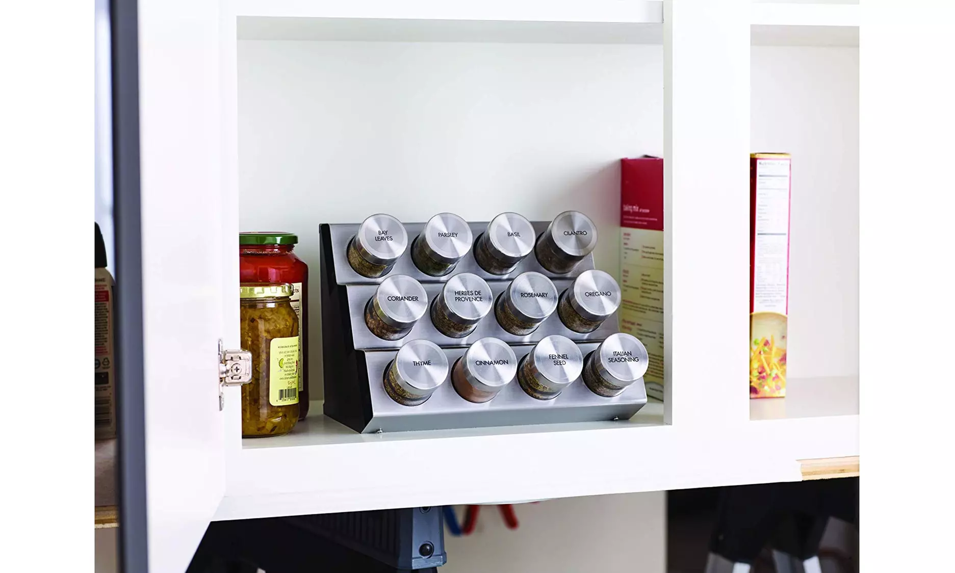 Revolving 20-Jar Countertop Spice Rack Tower Organizer - Primary Image