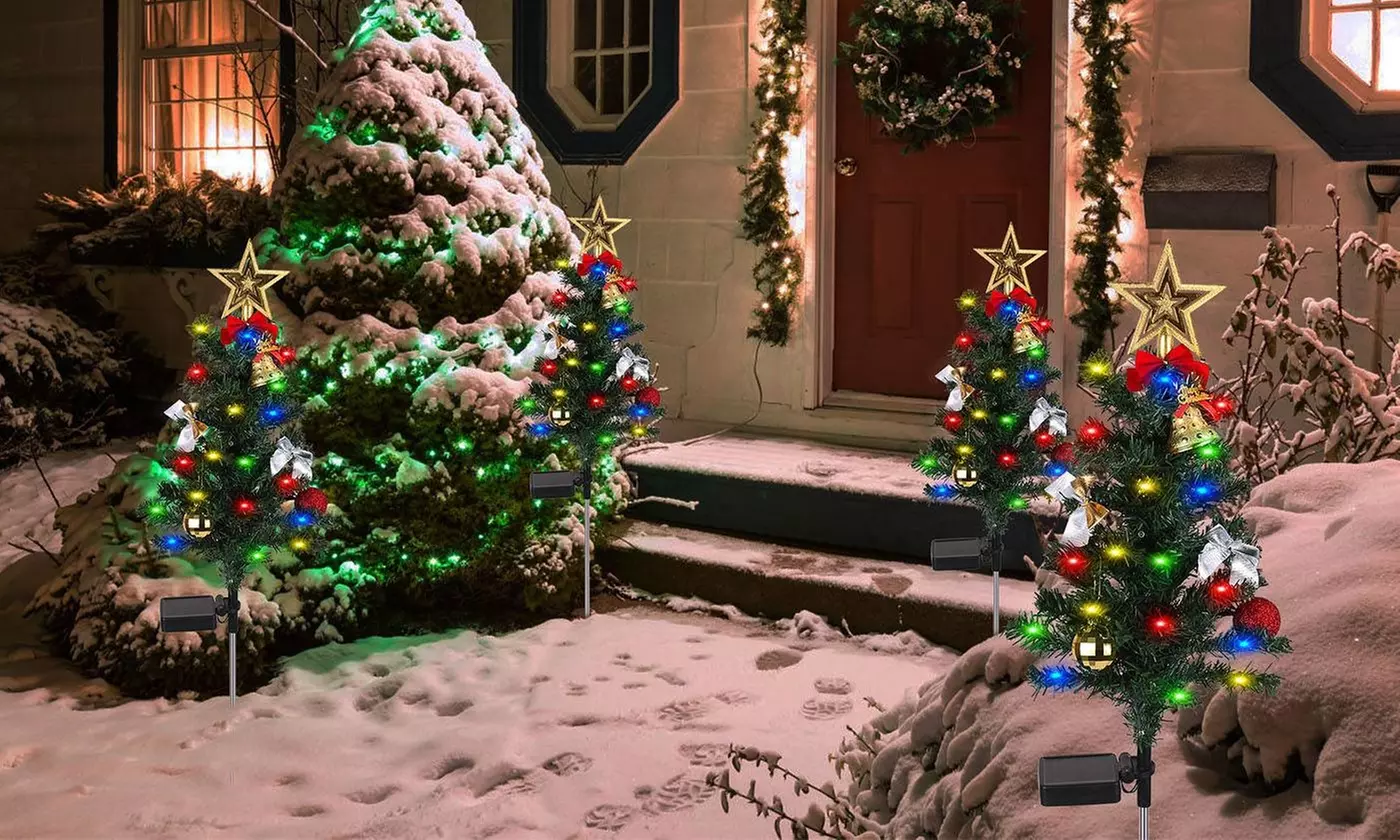 Christmas LED Lights: Snowman Family & Reindeer Holiday Decorations