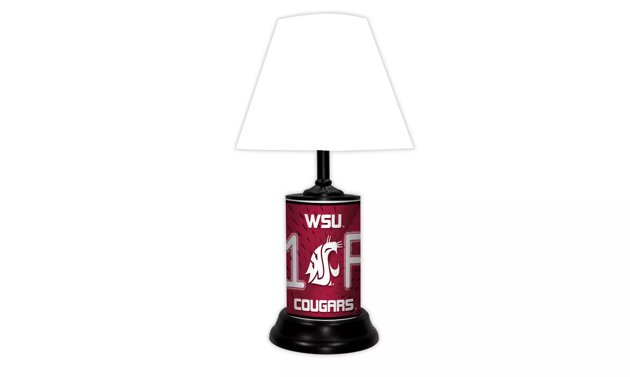 NCAA 18-inch Desk/Table Lamp with Shade, #1 Fan with Team Logo