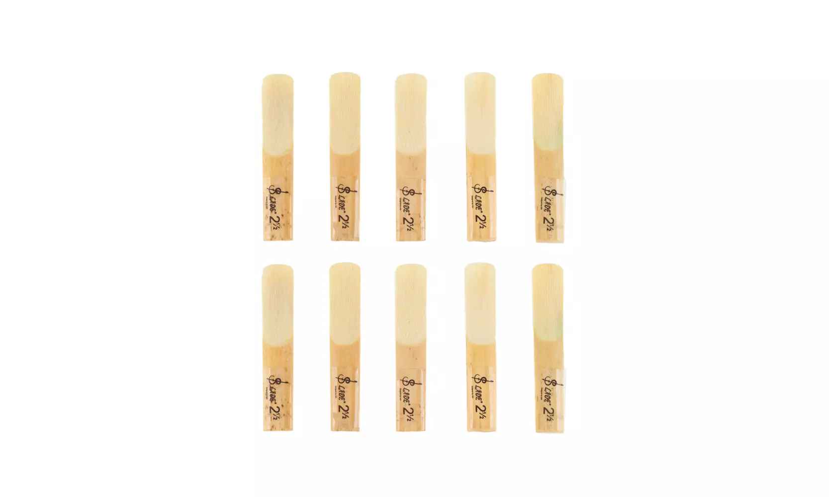 LADE 10pcs Wooden Beating Reeds for Clarinet Yellow - Primary Image