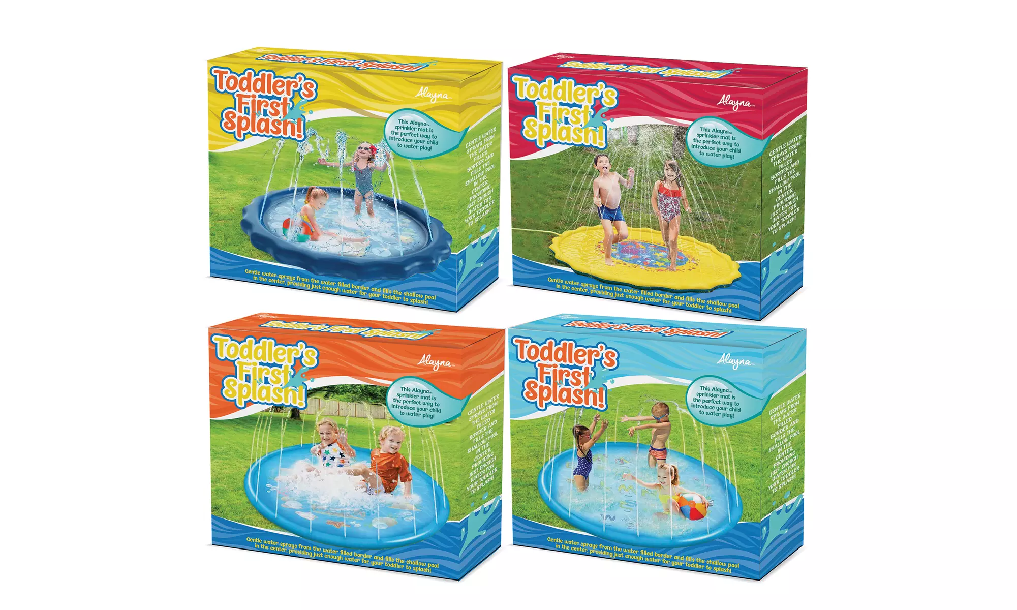 Summer Inflatable Water Sprinkler Kiddie Wading and Splash Mat - 54 and 65 inch - Primary Image