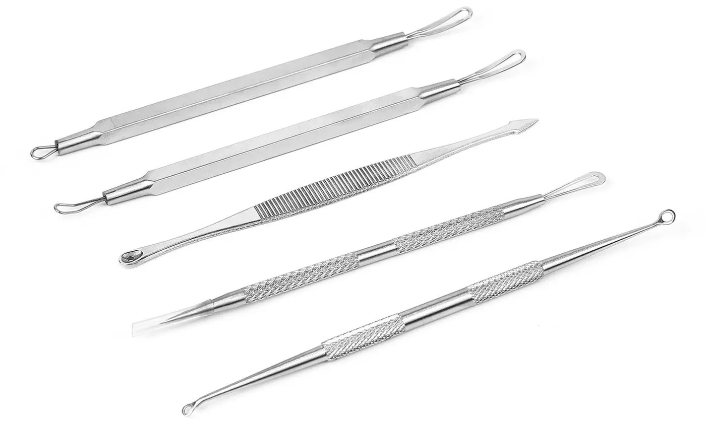 iMounTEK 6-Piece Blackhead & Blemish Remover Kit with Stainless Steel Extractors
