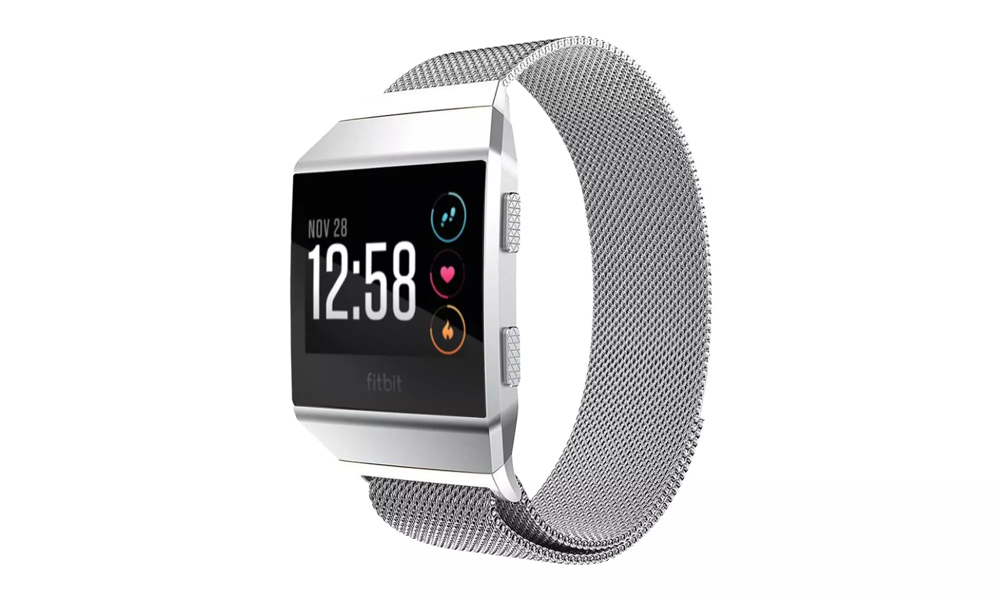 Large Milanese Loop Stainless Steel Watch Band Strap for Fitbit Ionic - Second Medium