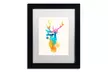 Robert Farkas 'Sunny Stag' Matted Black Framed Art - Second Medium