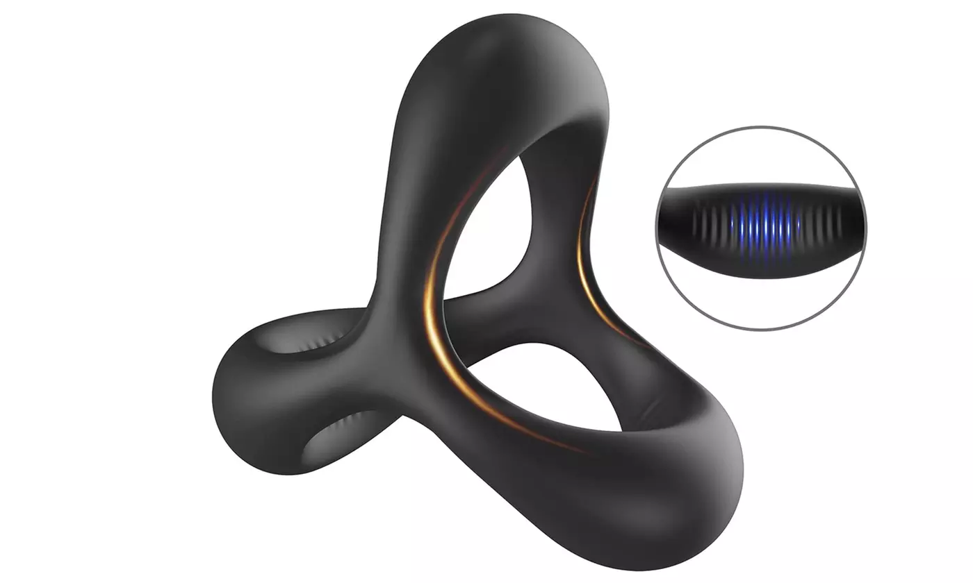 3 in 1 Silicone C-Ring Ultra Soft Stretchy Penis Rings - Primary Image