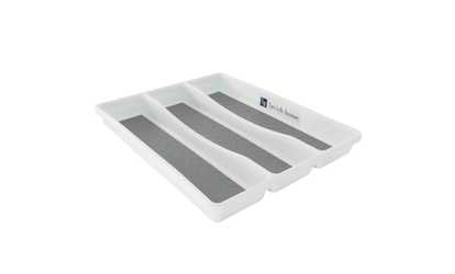 Silverware Drawer Organizer with Three Sections and Nonslip Tray by Lavish Home