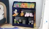 Costway Toy Storage Organizer Display Stand 3-In-1 Kids Toy Shelf w/ Book Shelf