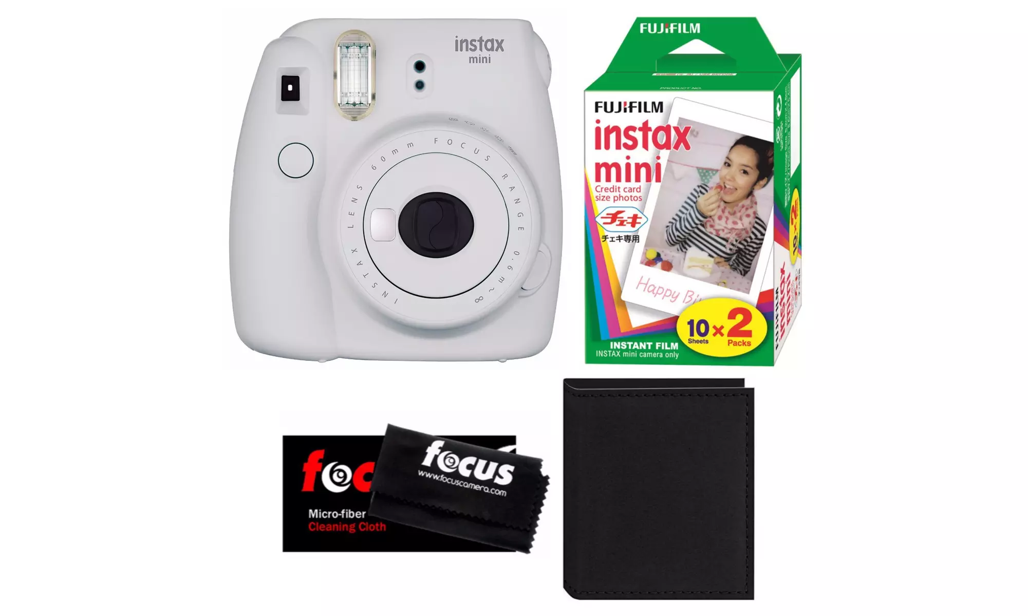 Fujifilm Instax Mini 9 with 2 Pack Film & Photo Album Wallet - Primary Image