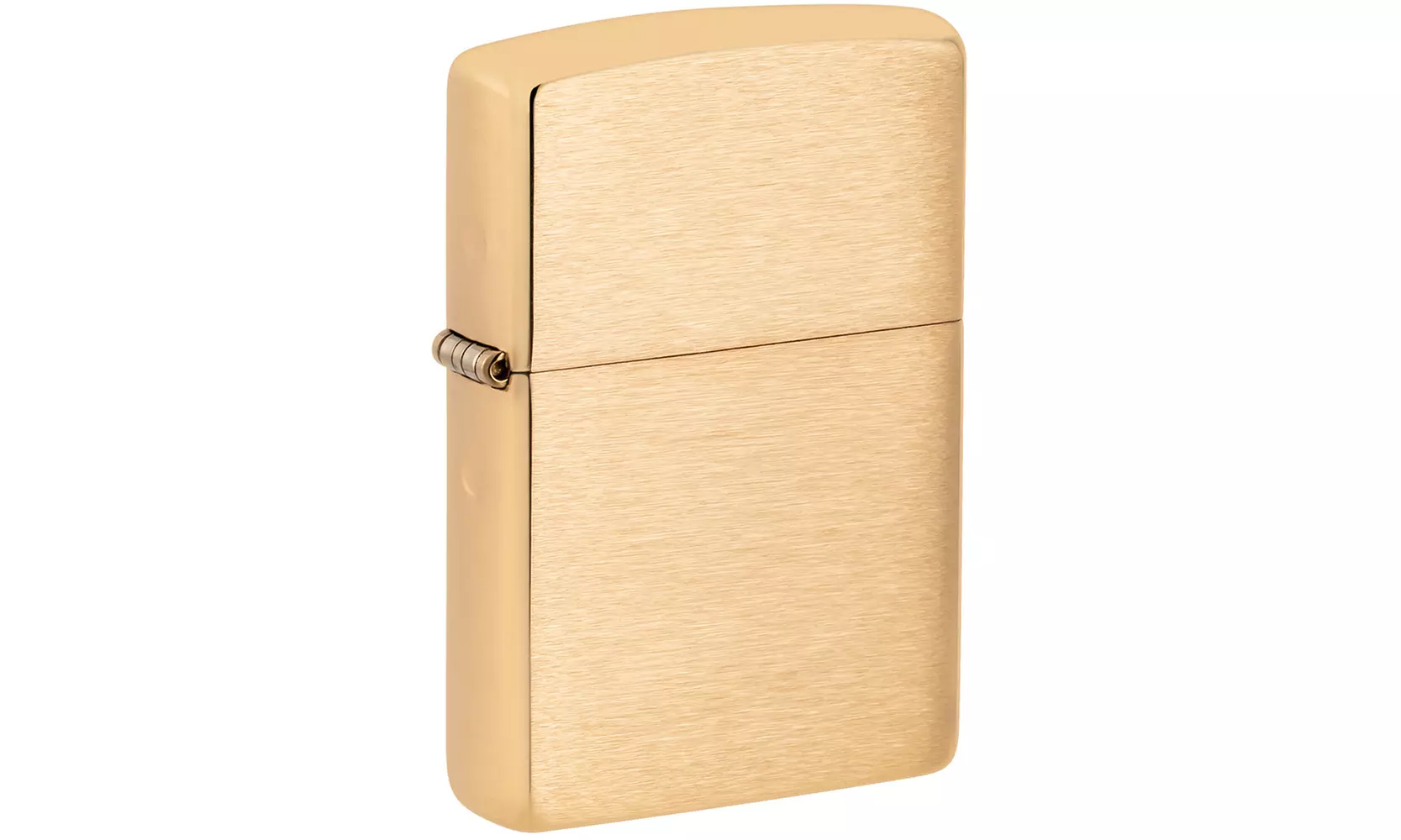 Zippo Classic Brushed Brass Pocket Lighter - Primary Image