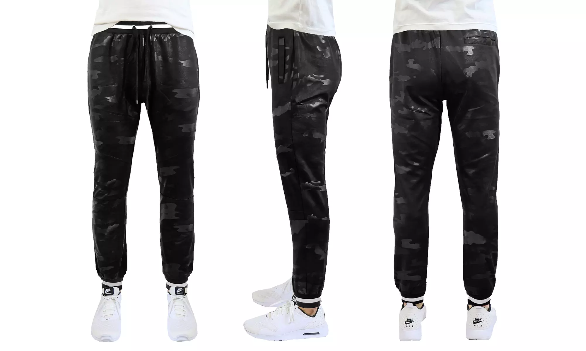 Galaxy By Harvic Men's Slim-Fit Camo Tech Stretch Joggers (S-2XL)
