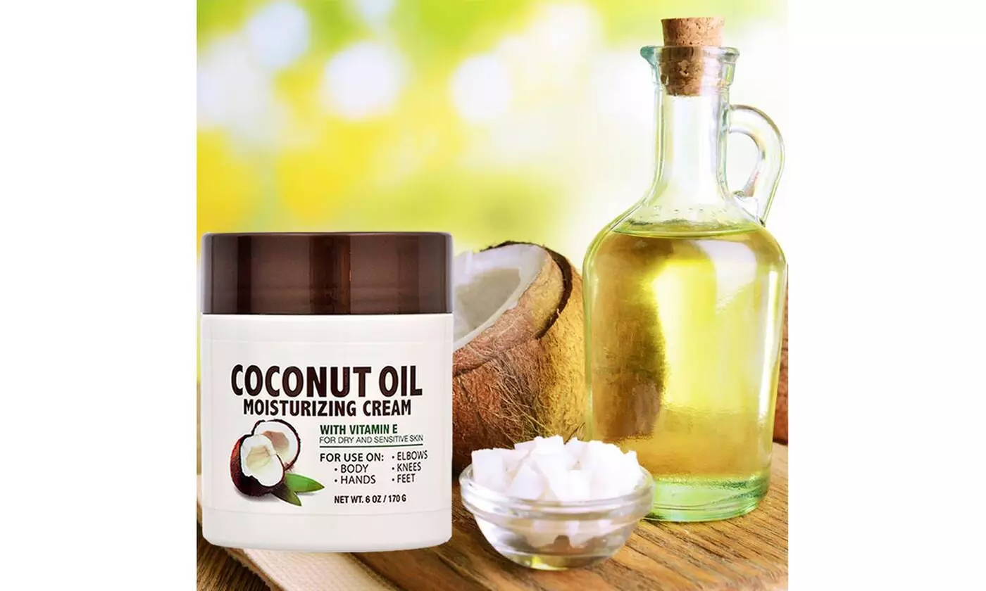 Vitamin E Face Coconut Oil Moisturizing Cream Skin Care Spa Naturals - Primary Image
