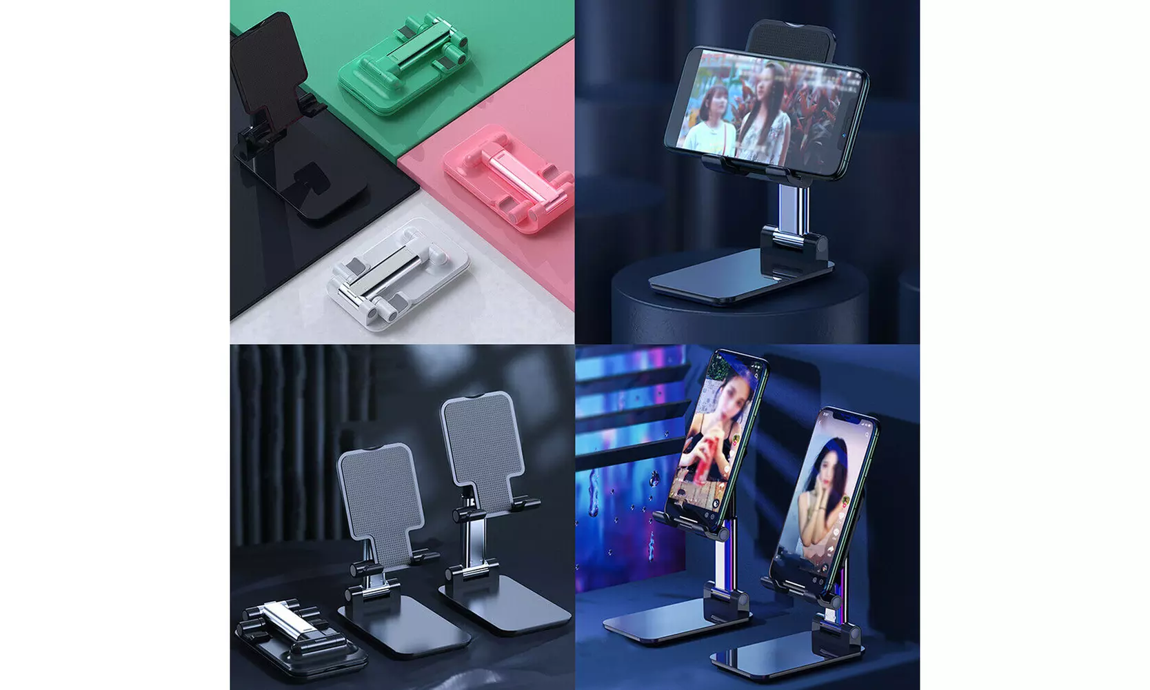 Adjustable Foldable Universal Phone Stand Desktop Holder Mount Anti-slip - Primary Image