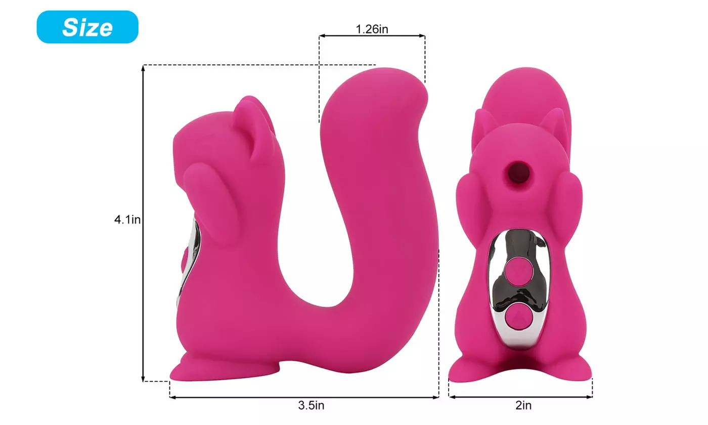 Squirrel Sucking Vibrator Clit Sucker Dildo G Spot Massager Sex Toy
