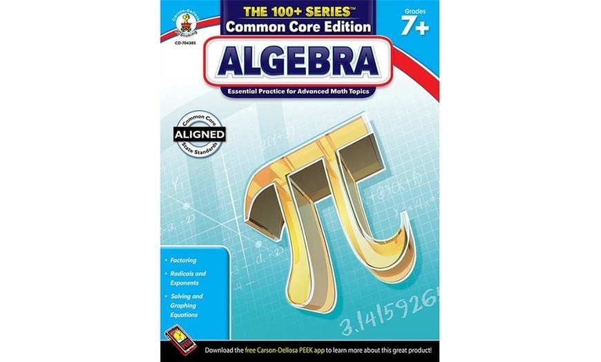 Carson Dellosa CD-704385 Algebra Book Grades 7 & Up | Groupon