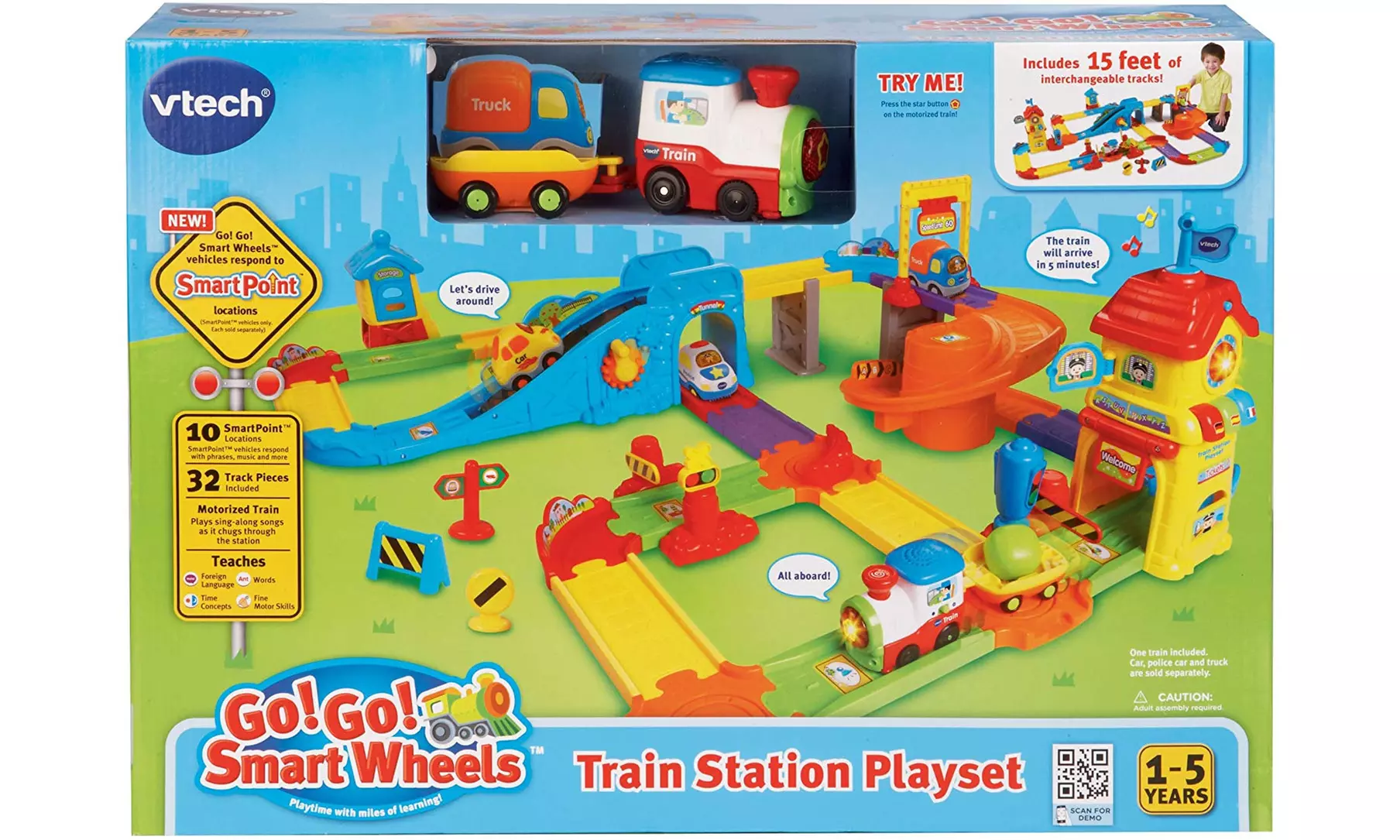 VTech Smart Wheels Train Station Playset - Second Medium